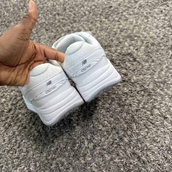 New Balance Womens 928v3 Hook and Loop Walking Shoes 9 2E White Leather EUC - Picture 4 of 8